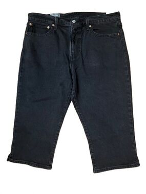 NWT Levi’s Premium Wedgie Capri Black Big E High Rise Stretch Jeans Size 33